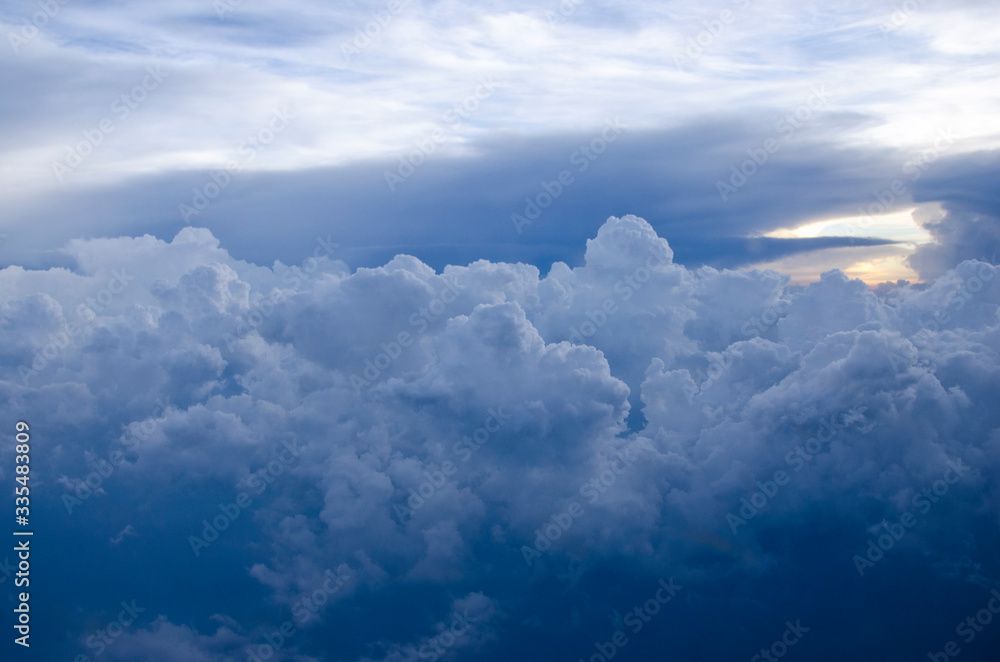 Beautiful high clouds in blue sky Beautiful high clouds in blue sky