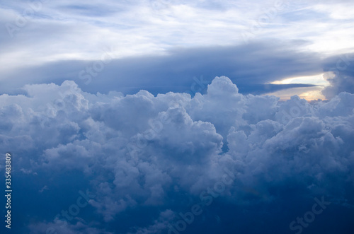 Fototapeta Naklejka Na Ścianę i Meble -  Beautiful high clouds in blue sky