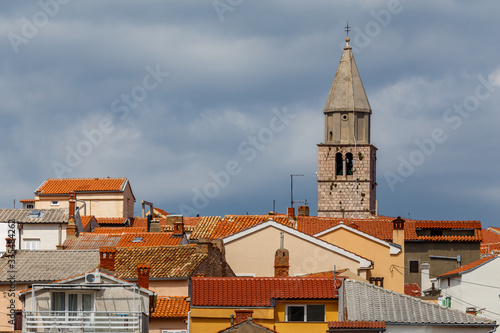 View to Vrbnik town on Krk island, Croatia