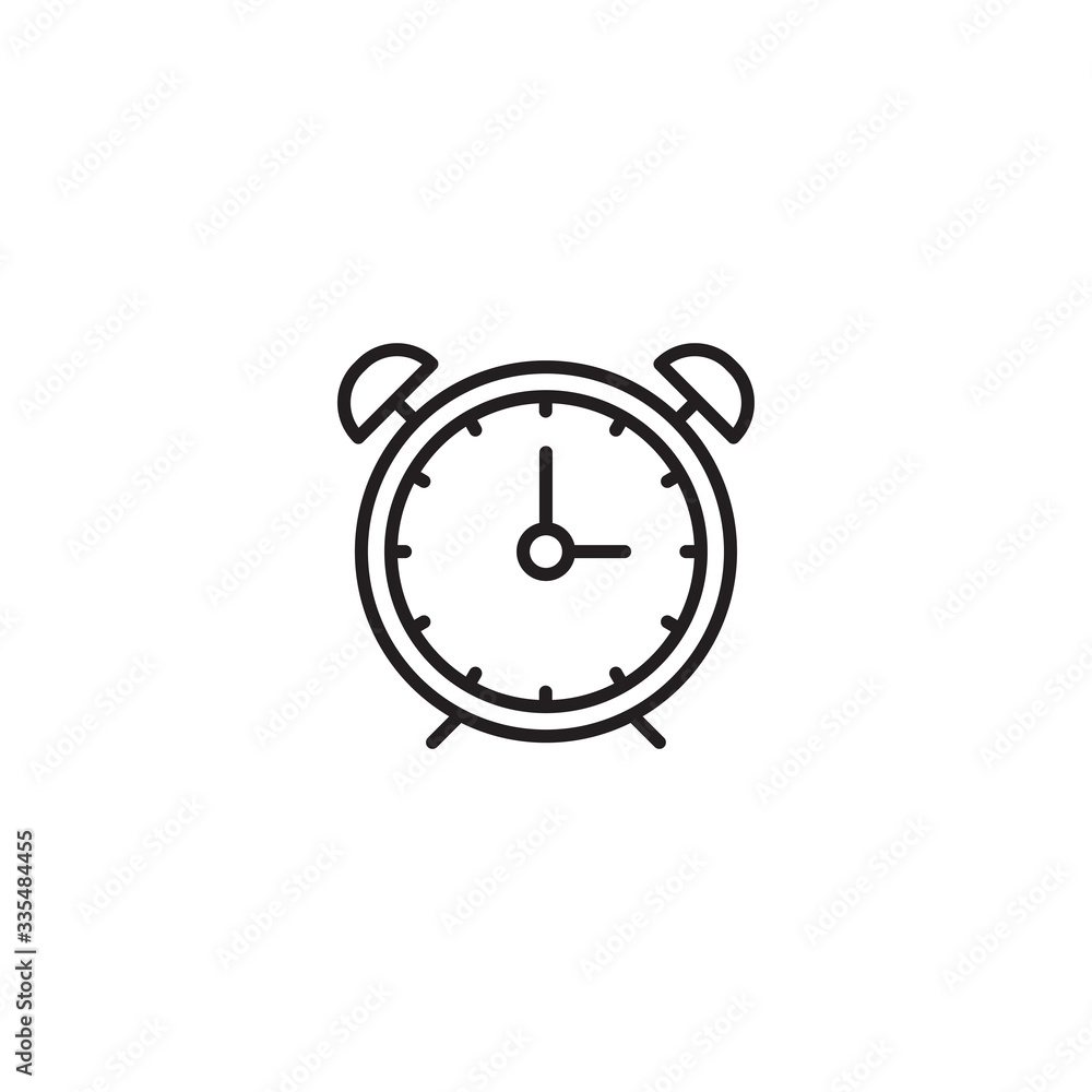 Alarm Clock vector icon isolated on white background. Alarm clock ringing icon. Symbol for your web site design, logo, app, UI. Alarm Clock vector icon isolated on white background. Alarm clock ringing icon. Symbol for your web site design, logo, app, UI.