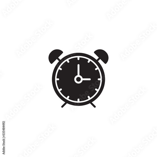 Alarm Clock vector icon isolated on white background. Alarm clock ringing icon. Symbol for your web site design, logo, app, UI.