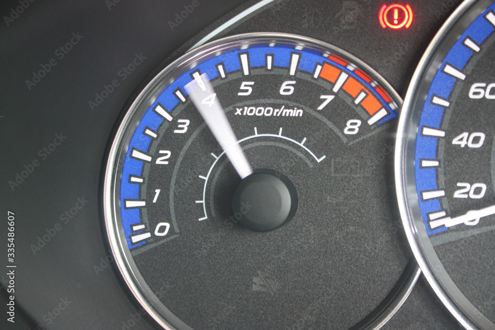 Fototapeta premium Vehicle rev counter