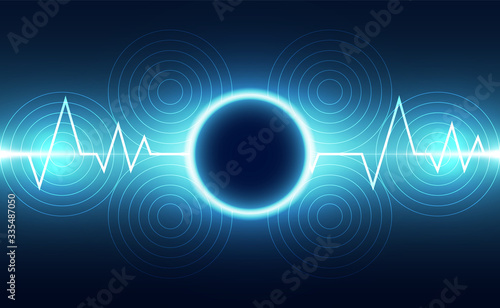 Abstract futuristic digital technology background. Illustration Vector