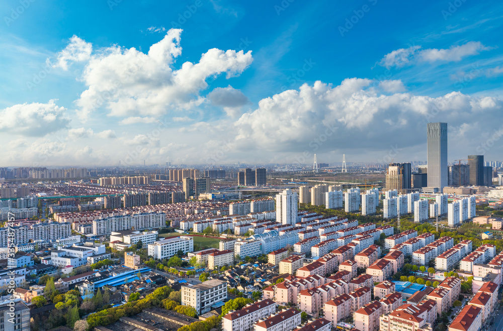 Fototapeta premium City Scenery of Pudong New Area, Shanghai, China