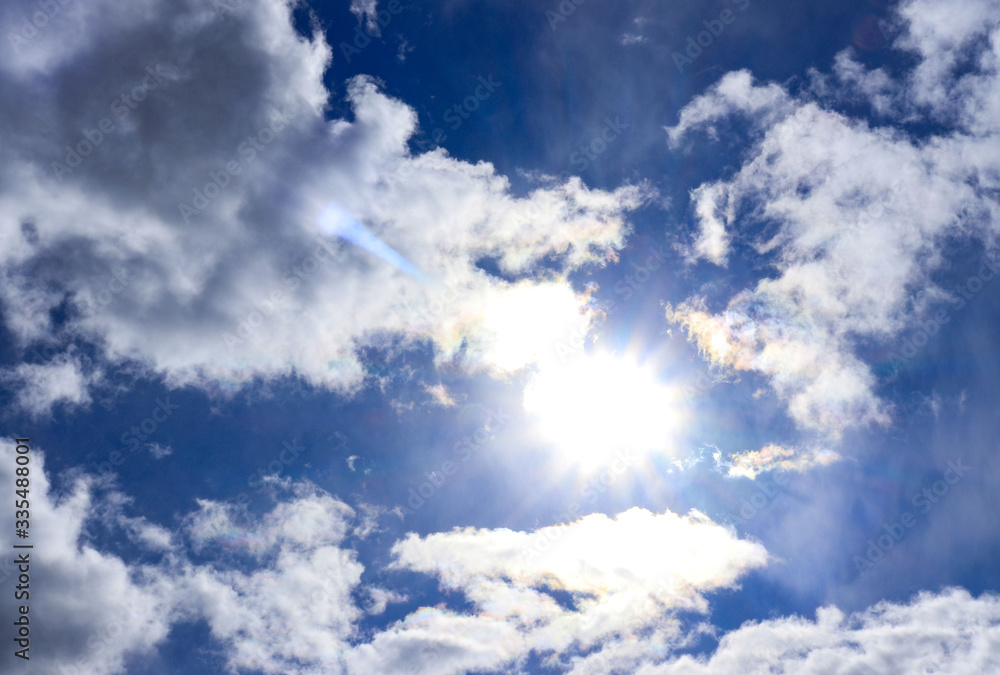 blue sky background with tiny clouds. Panorama blue sky background with tiny clouds. Panorama