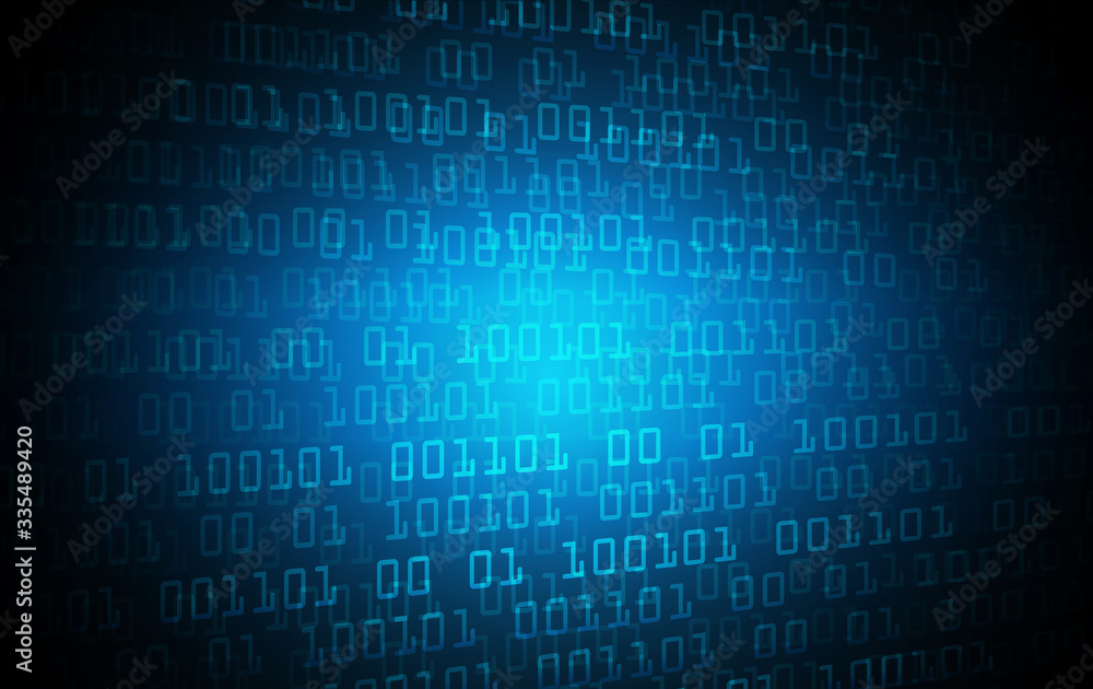 Blue cyber circuit future technology concept background Blue cyber circuit future technology concept background