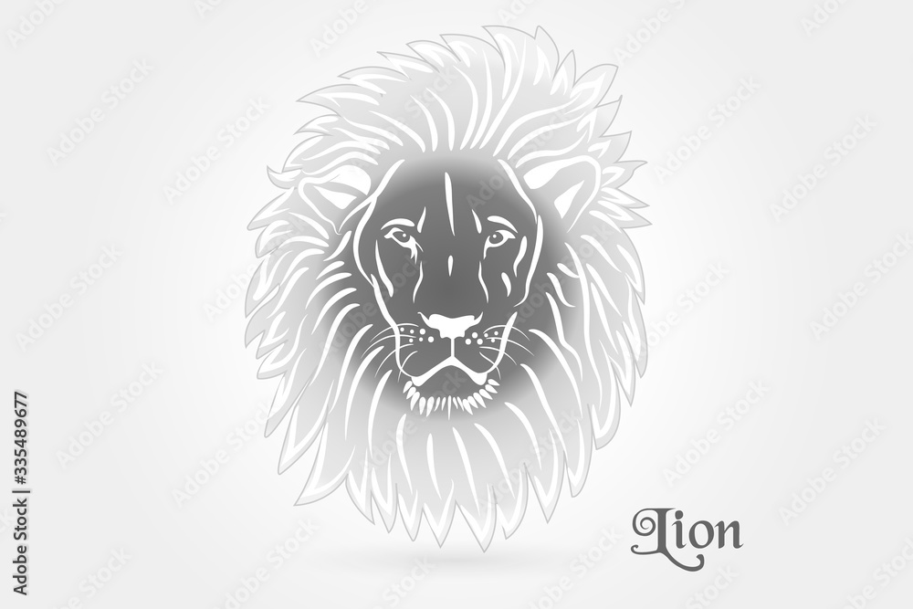 Lion tattoo logo vector Lion tattoo logo vector