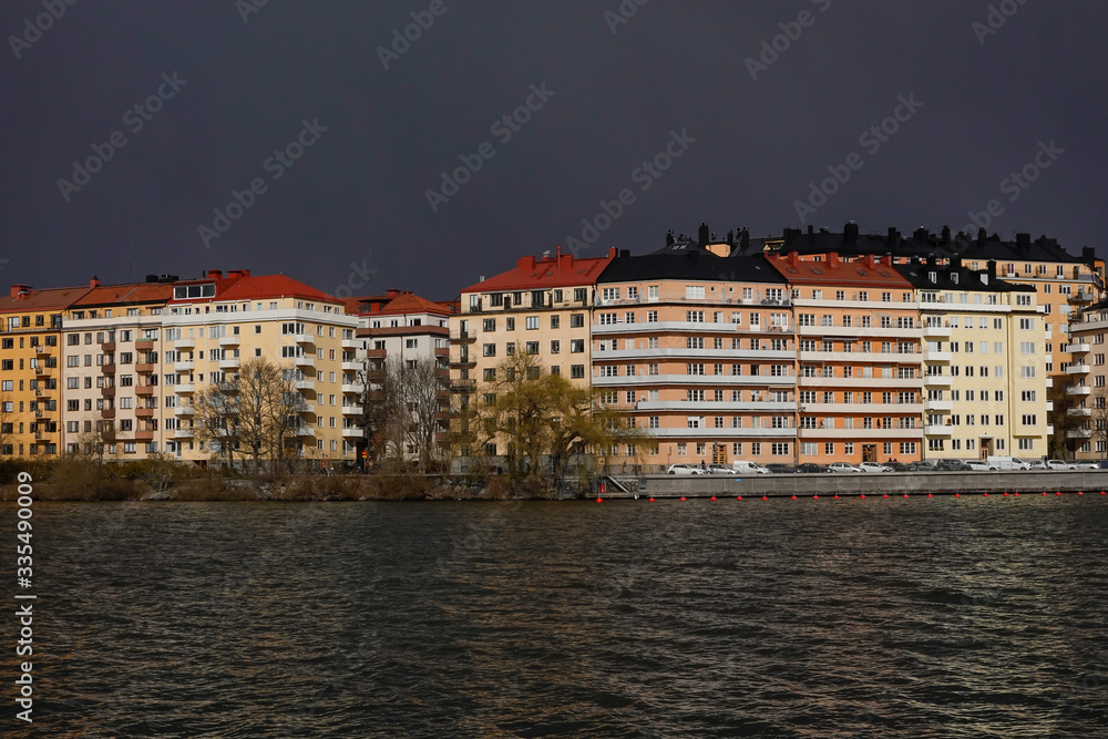 Stockholm, Sweden The island of Sodermalm and the Bergsundstrand area. Stockholm, Sweden The island of Sodermalm and the Bergsundstrand area.