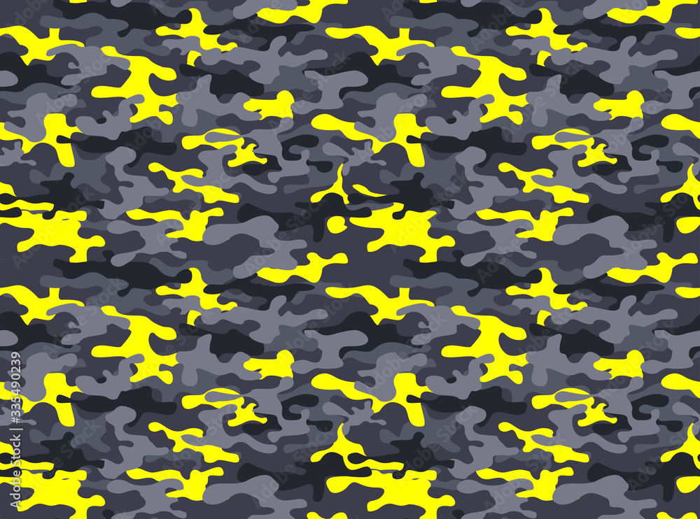 Camouflage modern.Abstraction of gray and yellow spots.Print.Vector
Camouflage modern.Abstraction of gray and yellow spots.Print.Vector
