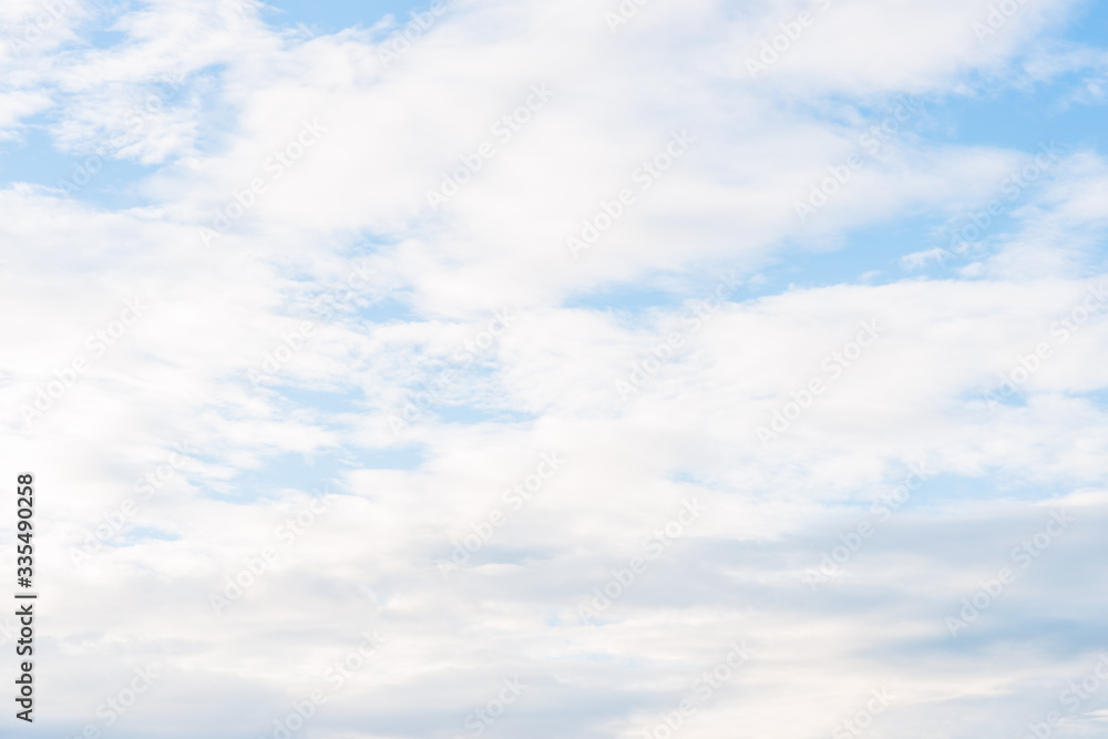 Nature blue sky fluffy cloud morning scene Nature blue sky fluffy cloud morning scene