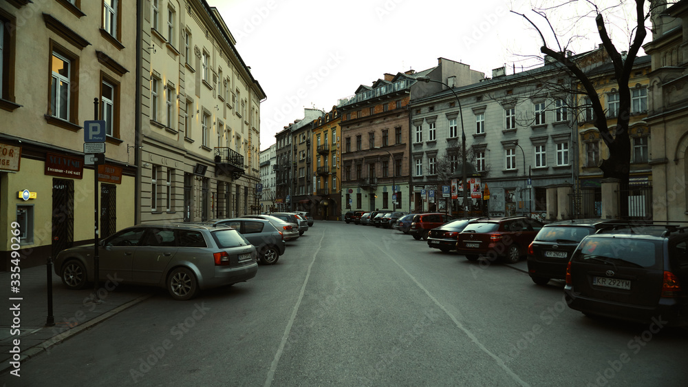 Street in Krakow in Quarantine