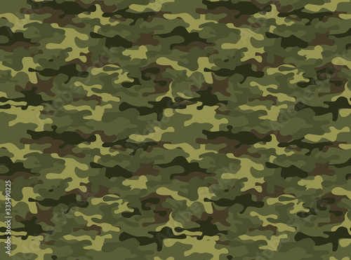 Seamless camouflage pattern. The print on the fabric. Modern vector design