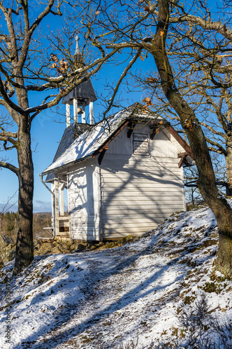 Köthener Hütte im Selketal Winterwald Wanderziel im Harz Stempelstelle Harzer Wandernadel © dk-fotowelt