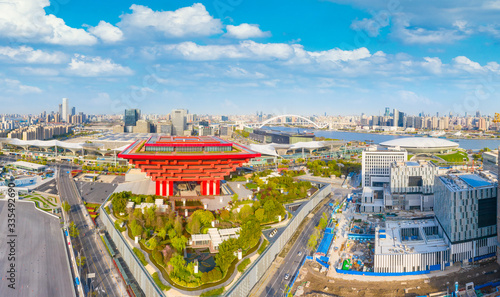 Photography The city scenery of Shanghai, China