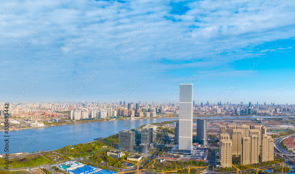 Fototapeta premium City Scenery of Pudong New Area, Shanghai, China