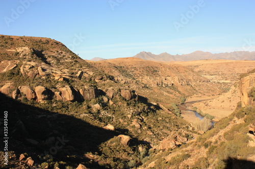 Paysage Malealea Lesotho Afrique - Malealea Landscape Africa