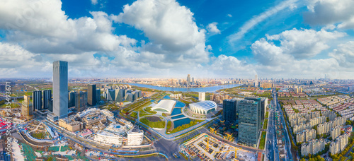 Photography The city scenery of Shanghai, China