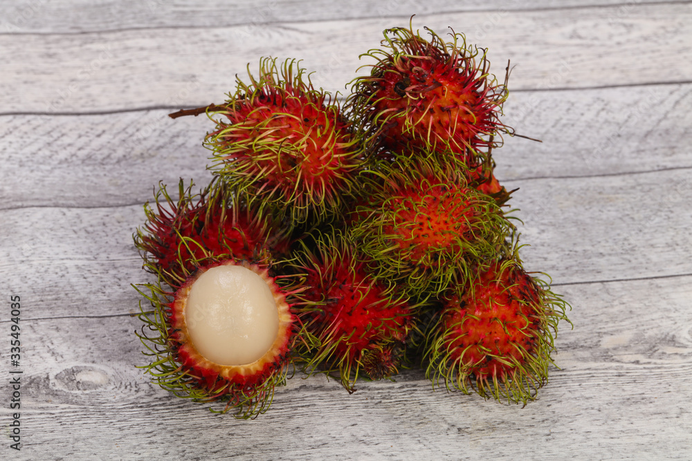 Tropical sweet exotic fruit Rambutan Tropical sweet exotic fruit Rambutan