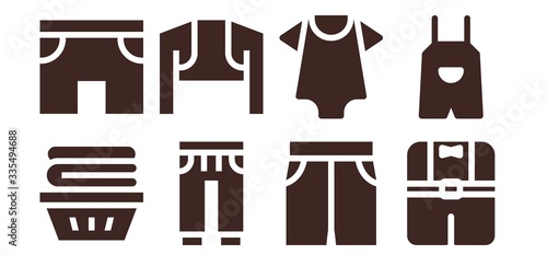 trousers icon set