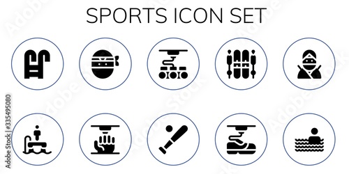 sports icon set