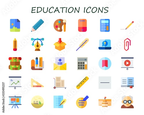 education icon set