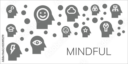 mindful icon set