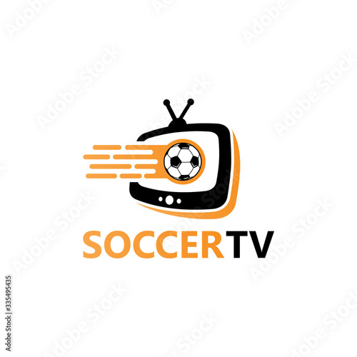 Soccer Television Logo Template Design