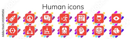human icon set