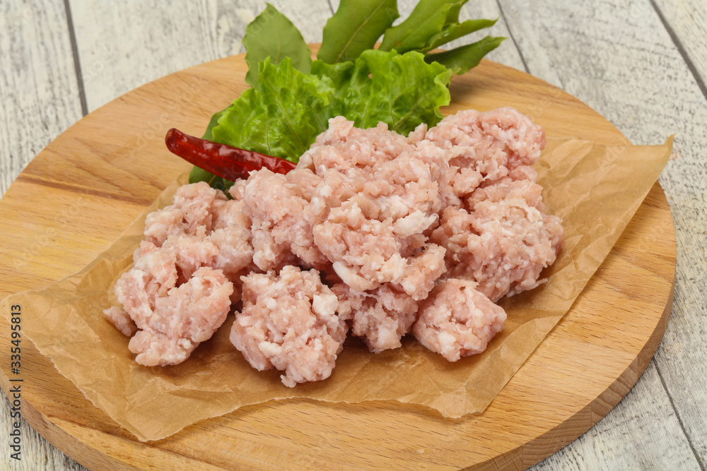 Homemade pork minced meat for cooking Homemade pork minced meat for cooking