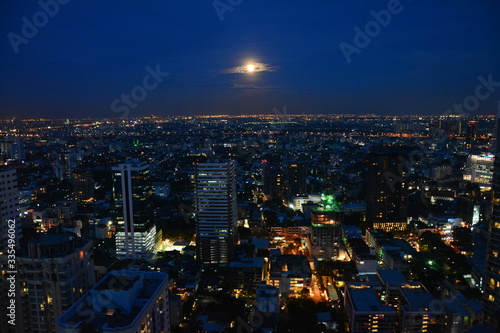 Panorama Bangkok Rooftop bar de nuit
