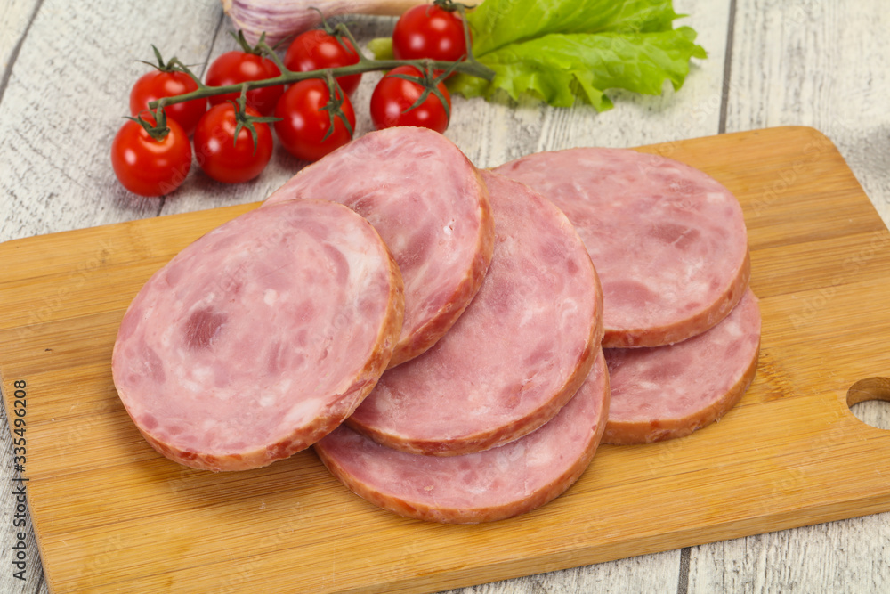 Natural ham made from pork