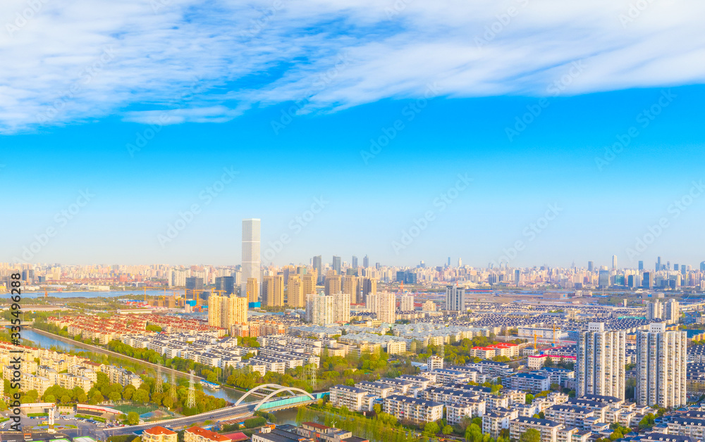 City Scenery of Pudong New Area, Shanghai, China City Scenery of Pudong New Area, Shanghai, China