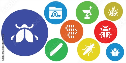 ladybug icon set