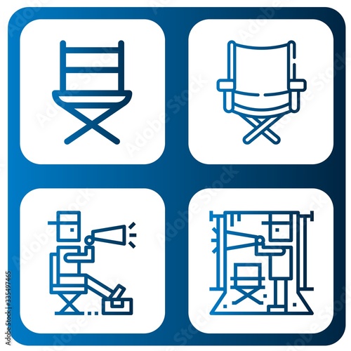 directors simple icons set
