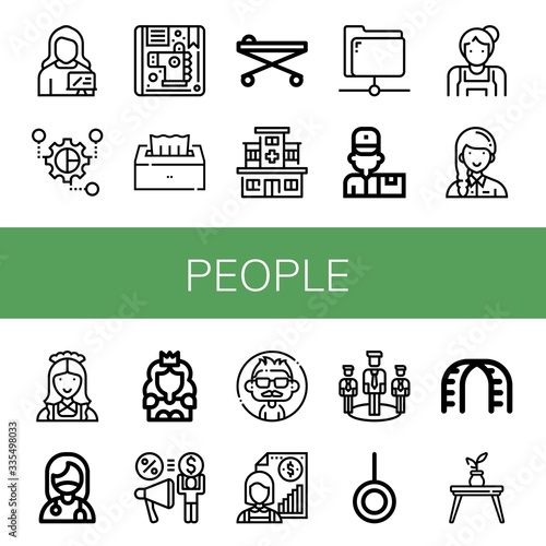 people icon set