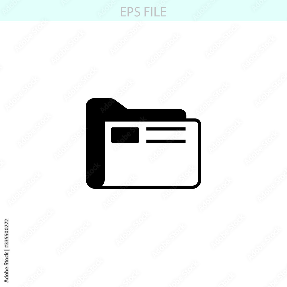 Empty folder icon. EPS vector file Empty folder icon. EPS vector file
