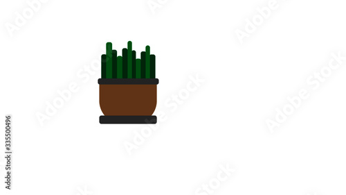 Горшок  (Flat design, illustrator )
