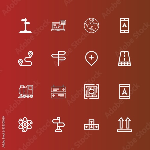 Editable 16 way icons for web and mobile