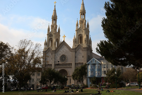 San Francisco, California / USA - August 25, 2015: A church in San Francisco city, San Francisco, California, USA © PaoloGiovanni