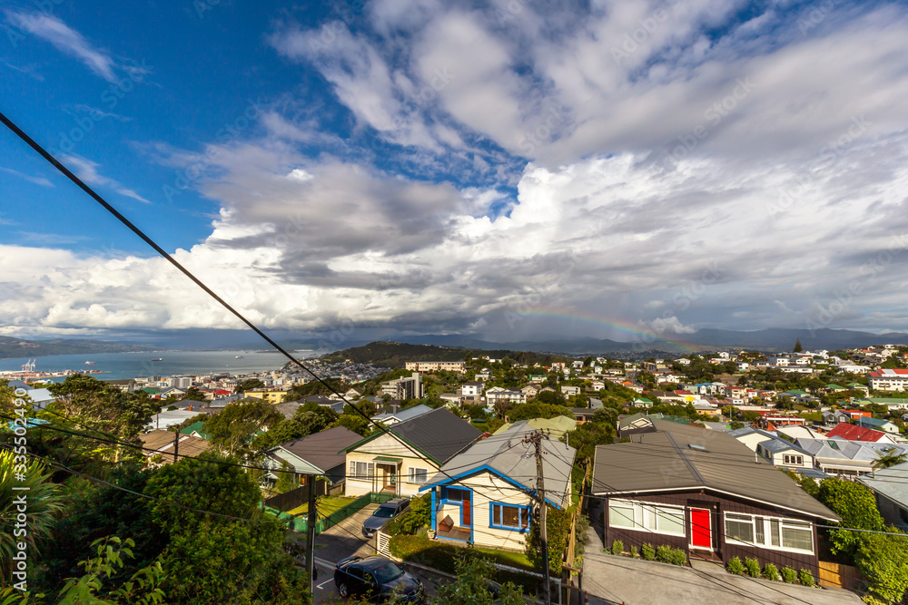 Rainbow over Wellington, New Zealand Rainbow over Wellington, New Zealand