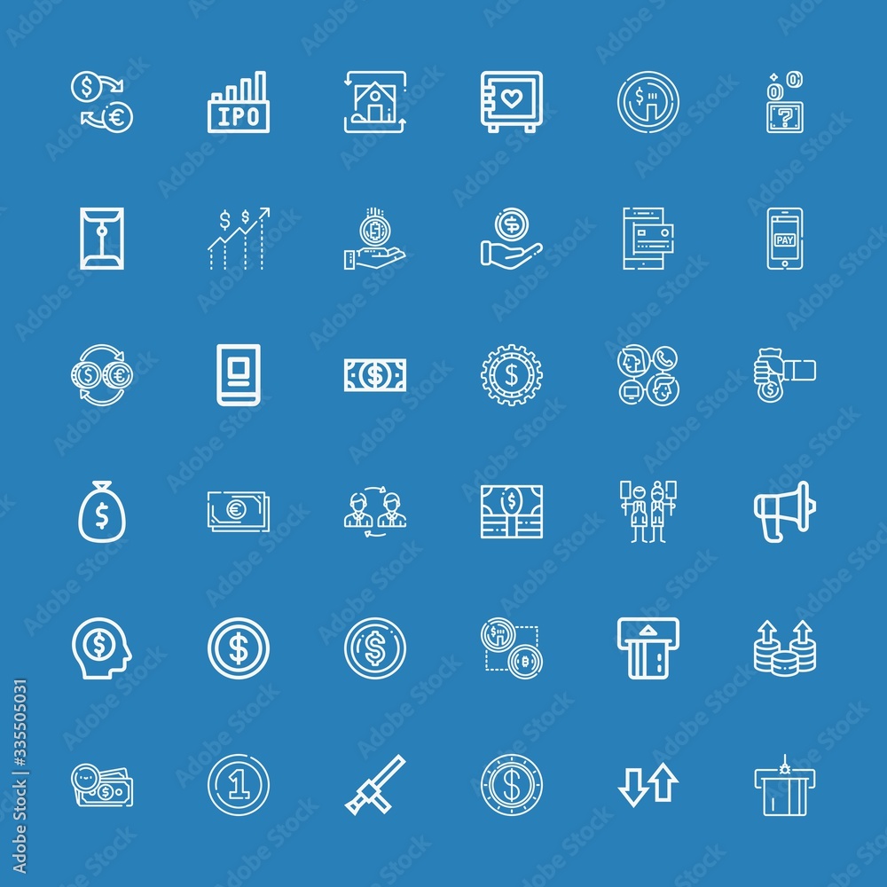 Editable 36 exchange icons for web and mobile