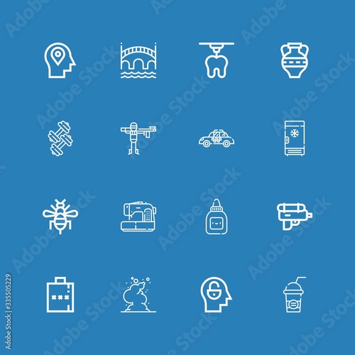 Editable 16 logo icons for web and mobile