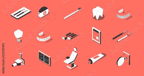Dentistry Isometric Set 