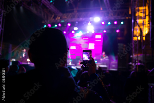 Photographing a concert