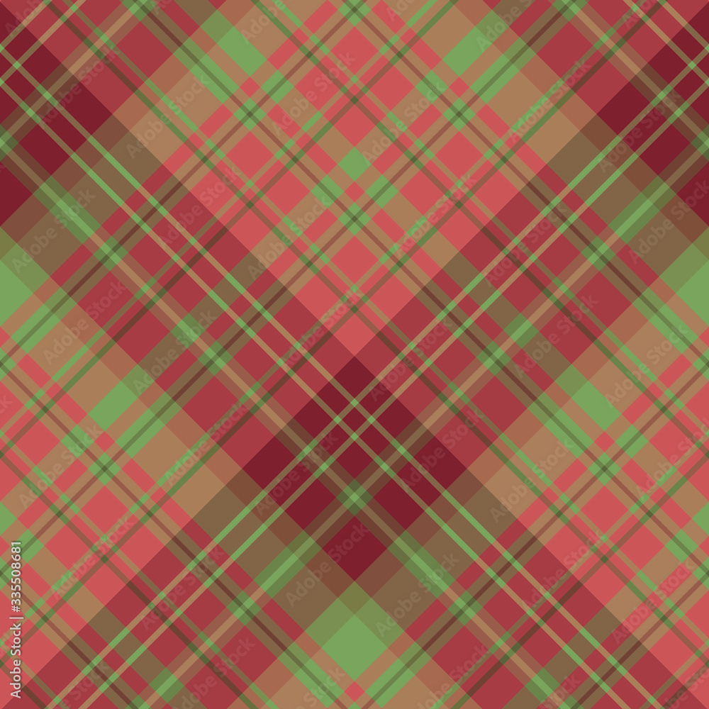 Seamless pattern in fascinating cute christmas burgundy, red and green colors for plaid, fabric, textile, clothes, tablecloth and other things. Vector image. 2 Seamless pattern in fascinating cute christmas burgundy, red and green colors for plaid, fabric, textile, clothes, tablecloth and other things. Vector image. 2