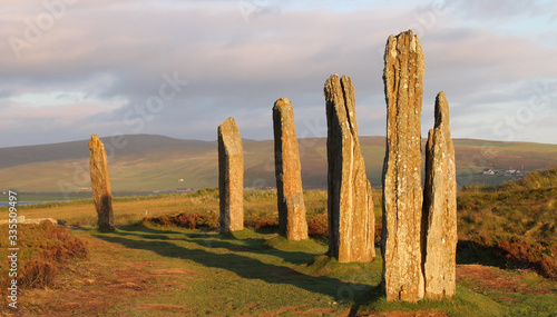 Ring of Brodgar standing stones, Orkney photo