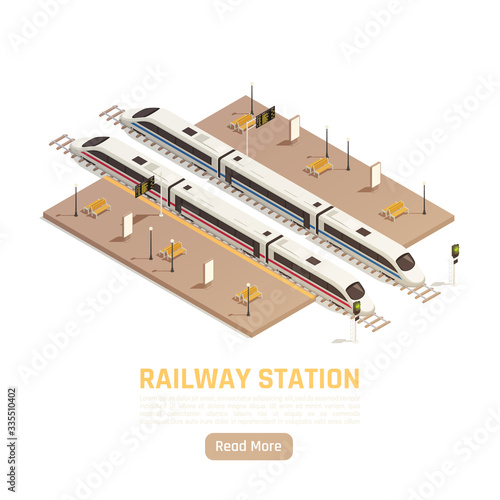 Railway Station Intercity Background