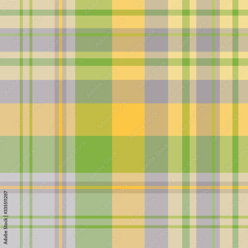 Seamless pattern in fascinating cute gray, yellow and green colors for plaid, fabric, textile, clothes, tablecloth and other things. Vector image. Seamless pattern in fascinating cute gray, yellow and green colors for plaid, fabric, textile, clothes, tablecloth and other things. Vector image.