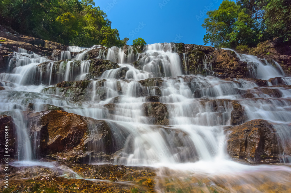 Fototapeta premium Amazing and Beautiful waterfall in Meghalaya Northeast India