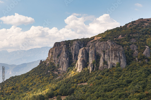 Meteora rocks with monasteries, Greece. Summer daytime. © yegorov_nick